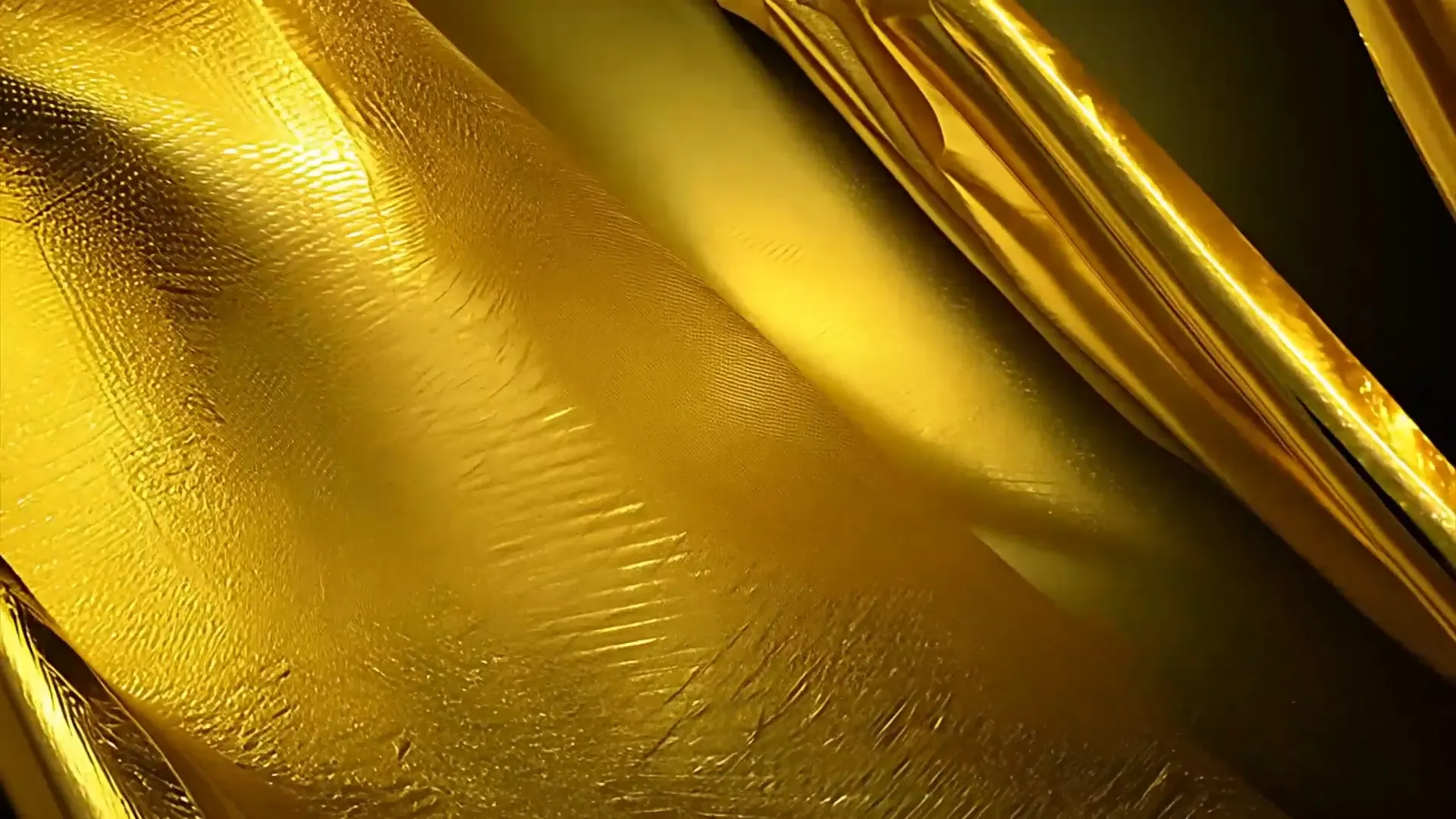 Rich Gold Fabric Background for Video Intros